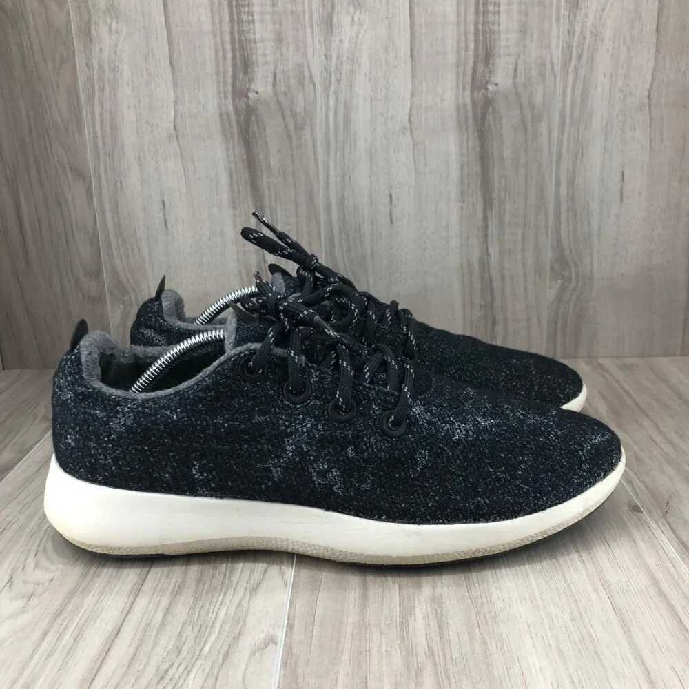 Allbirds Sneakers Mens 12 Wool Runner Mizzles Blue Wool Lace Up Shoes